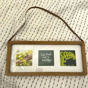Picture Frame with Faux Leather Hanging Strap